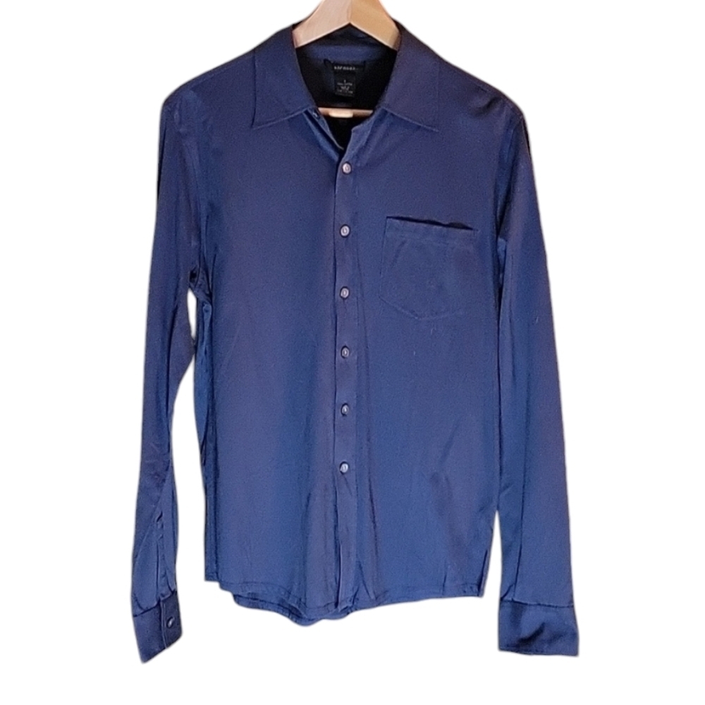 Express Women's Long Sleeve Button Up Shirt, Size Small